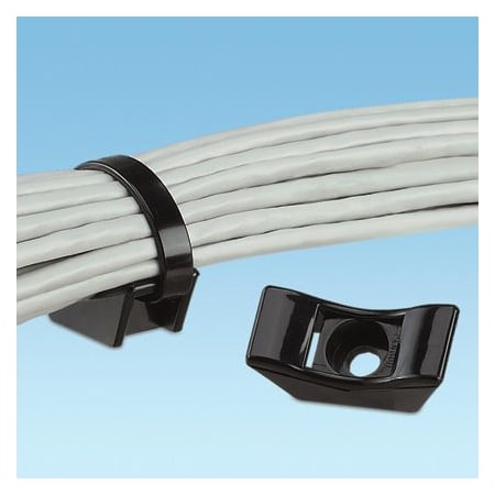Panduit Cable Tie Mount, Extra-Heavy, #8 Screw ( TMEH-S8-Q0